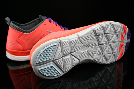 Nike WMNS Free 5.0 TR Fit 4 Bright Mango Wolf Grey Cool Grey Anthracite Outsole