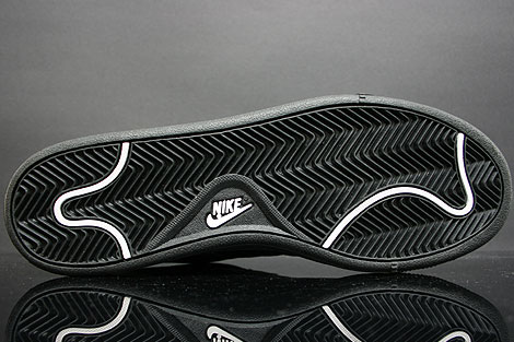 Nike Court Tradition V2 Black White Back view Nike Court Tradition V2 Black White Back view