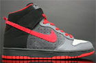 Nike Dunk Hi Grey Red Black