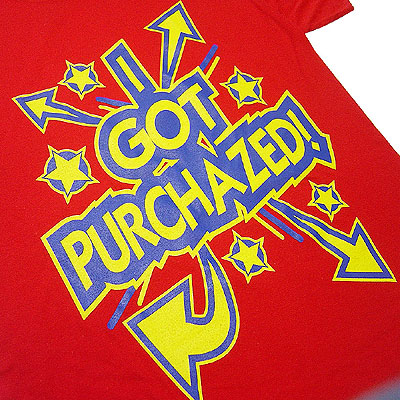 Purchaze T-Shirt  Rot Seitendetail