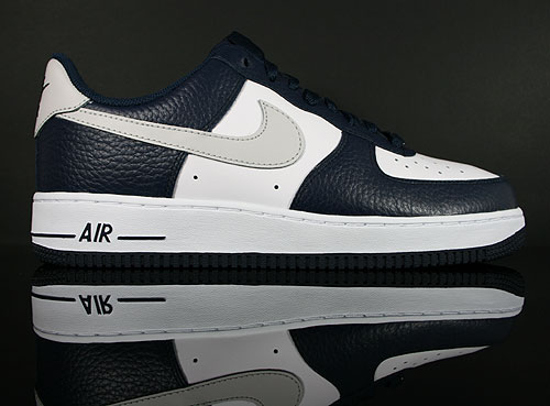 Nike Air Force 1 Low Dunkelblau Hellgrau Weiss Sneakers 315122-417