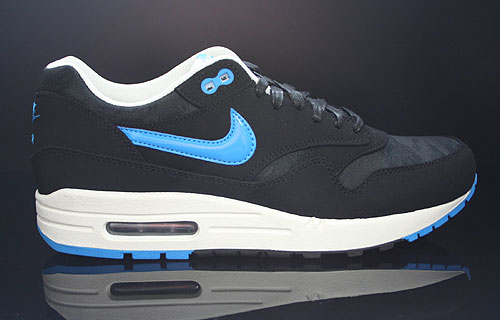Nike Air Max 1 Premium Schwarz Blau Creme Sneakers 512033-041