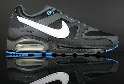 Nike Air Max Command Leather Schwarz Weiss Anthrazit Blau Sneakers 409998-010