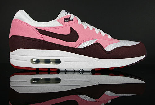 Nike WMNS Air Max 1 Pink Mahagony Weiss Rot 319986-603