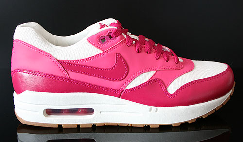 Nike WMNS Air Max 1 Vintage Fuchsia Pink Weiss Braun Sneakers 555284-104