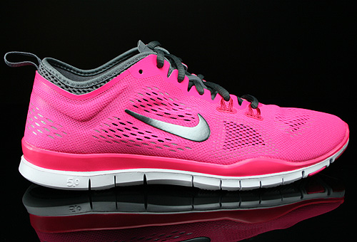 Nike WMNS Free 5.0 TR Fit 4 Pink Dunkelgrau Hellgrau Weiss Sneaker 629496-600