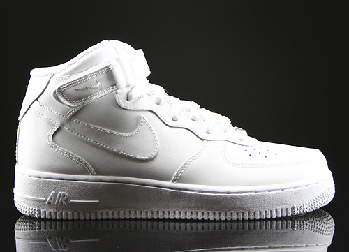 Nike WMNS Air Force 1 Mid Weiss Sneaker 366731-100