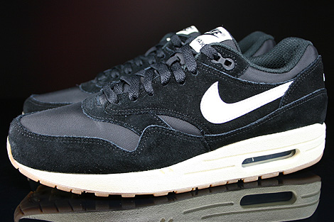 Nike Air Max 1 Essential Black Sail Black Gum Light Brown 537383-011 ...