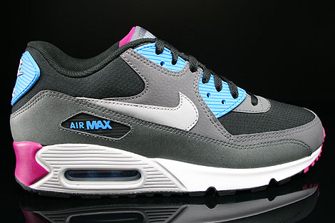 Nike Air Max 90 Essential Black Wolf Grey Anthracite White 537384-009 ...