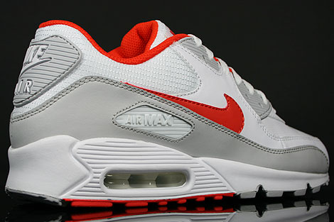 Nike Air Max 90 White Team Orange Neutral Grey 309299-121 - Purchaze