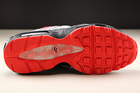 Nike Air Max 95 Essential White Bright Crimson Black Pure Platinum Laufsohle