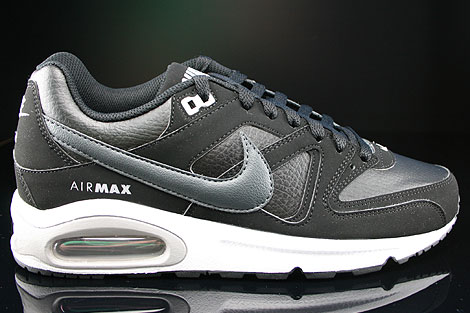 Nike Air Max Command Leather Black Dark Grey White Wolf Grey 409998-002 ...
