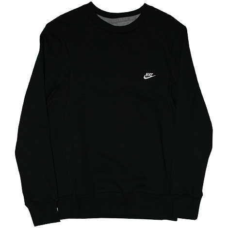 Nike Brushed Crew Fleece Sweater Black 259331-010 - Purchaze