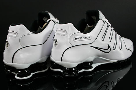 nike shox nz eu black white