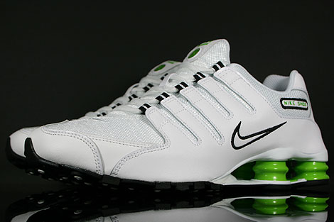 Nike Shox NZ White Black Green 378341-126 - Purchaze