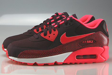 Nike WMNS Air Max 90 Deep Burgundy Hyper Punch Team Red 325213-610 ...