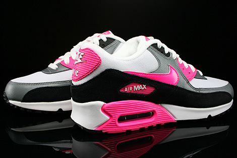 Nike WMNS Air Max 90 Essential White Hyper Pink Cool Grey Black 616730 ...