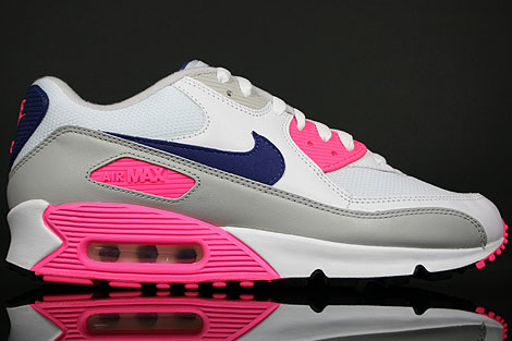 Nike WMNS Air Max 90 White Asian Concord Laser Pink 325213-105 - Purchaze