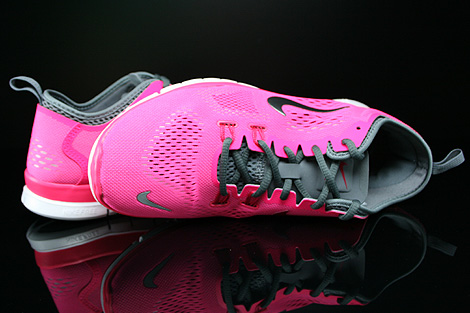 Nike WMNS Free 5.0 TR Fit 4 Pink Dunkelgrau Hellgrau Weiss Oberschuh