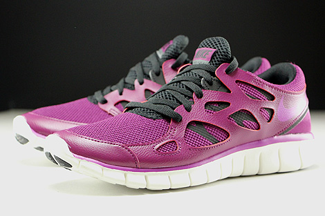 Nike WMNS Free Run 2 EXT Violett Lila Schwarz Creme Seitendetail