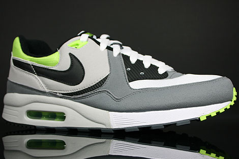 Nike Air Max Light White Black Neutral Grey Neon Green 315827-107 ...