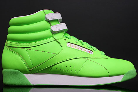 Reebok Freestyle Hi Int Brights Neon Green - Purchaze